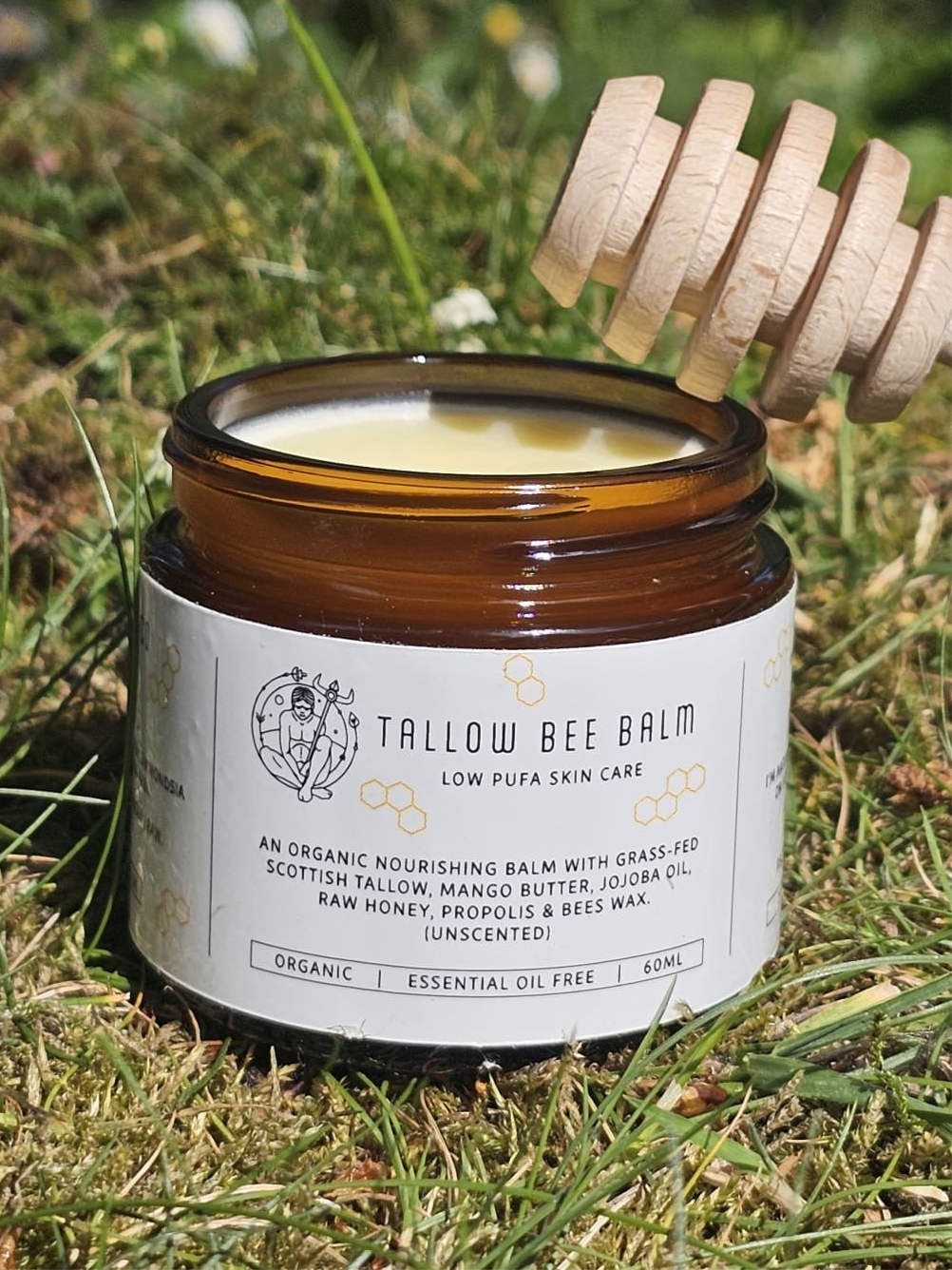 TALLOW BALM INFUSED WITH HONEY AND PROPOLIS. BEE BALM 🐝