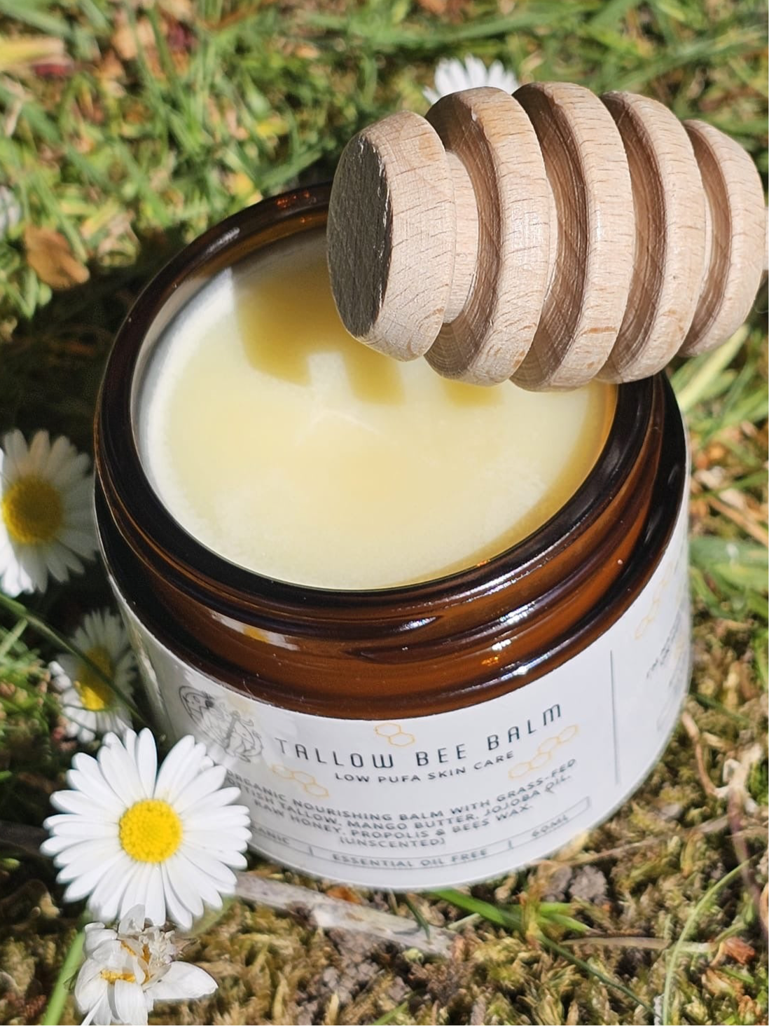 TALLOW BALM INFUSED WITH HONEY AND PROPOLIS. BEE BALM 🐝