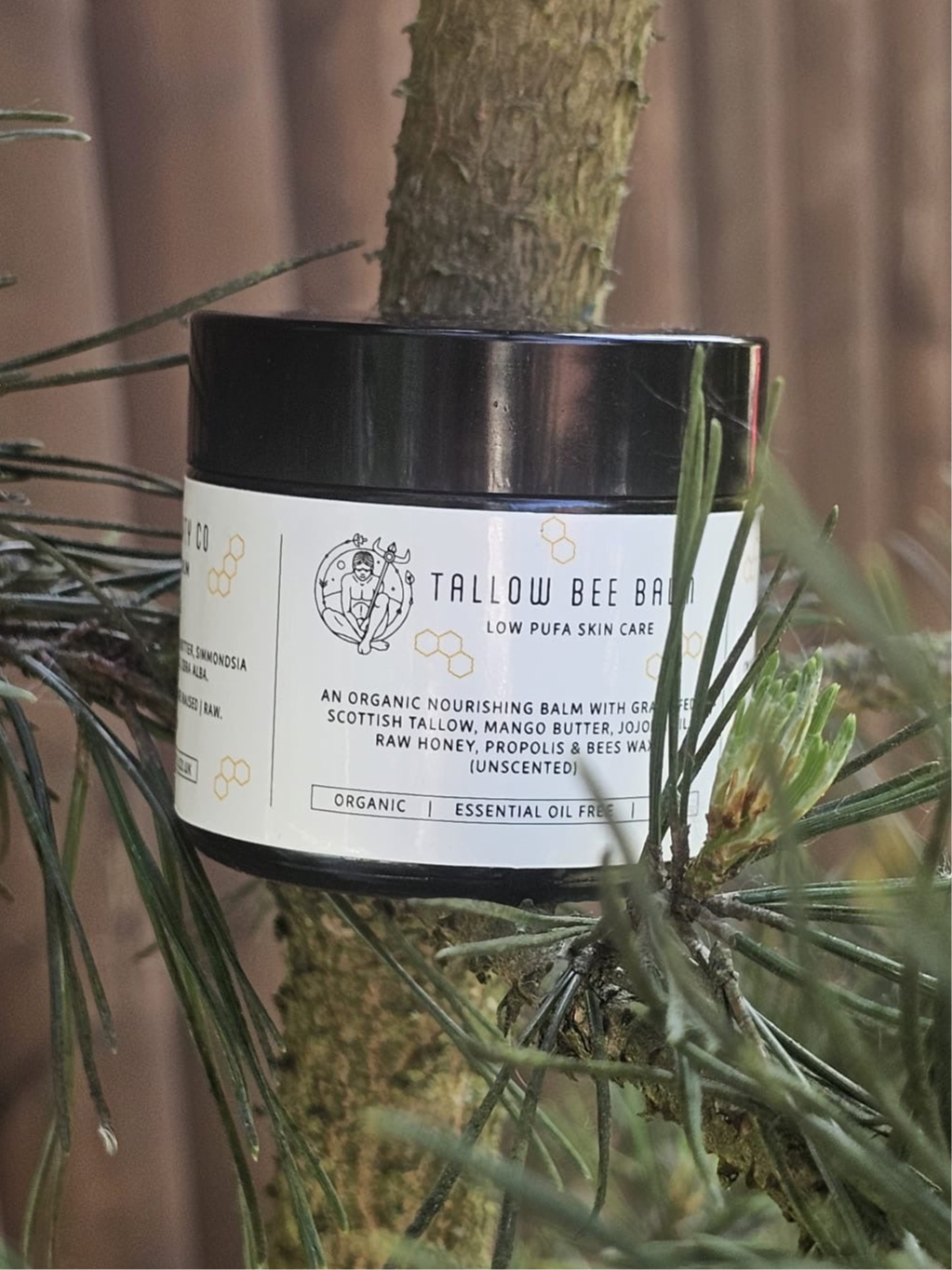 TALLOW BALM INFUSED WITH HONEY AND PROPOLIS. BEE BALM 🐝